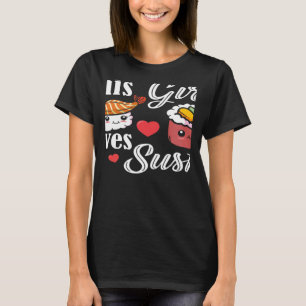 Dieses Mädchen liebt Sushi Japanisches Essen Japan T-Shirt