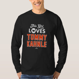 Dieses Mädchen liebt Tommy Kahnle Detroit Baseball T-Shirt