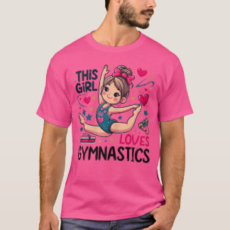 Dieses Mädchen liebt Turnen Turnsport Liebhaberin T-Shirt