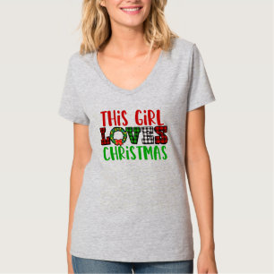 Dieses Mädchen liebt Weihnachten T-Shirt