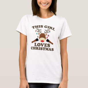 Dieses Mädchen liebt Weihnachten T-Shirt