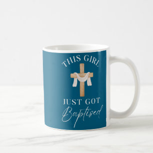 Dieses Mädchen ließ sich taufen, christliche Taufe Kaffeetasse