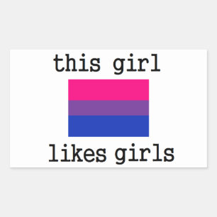 Dieses Mädchen mag Bisexuelle Bi Prix Sticker