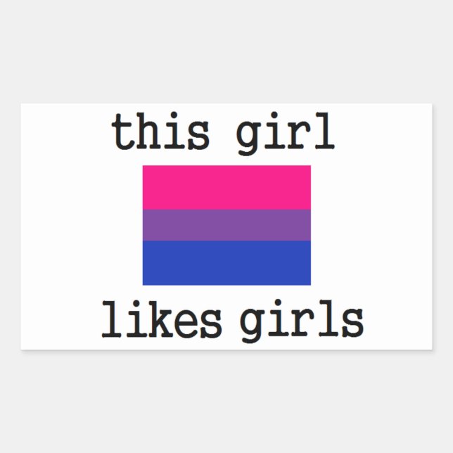 Dieses Mädchen mag Bisexuelle Bi Prix Sticker (Vorderseite)