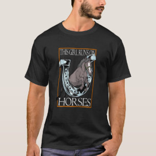 Dieses Mädchen rennt auf Pferden Proud Country Gir T-Shirt