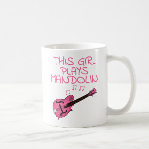 Dieses Mädchen spielt Mandolin, Mandoline, Mandoli Kaffeetasse