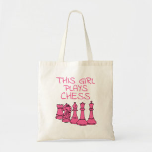 Dieses Mädchen spielt Schach Tragetasche