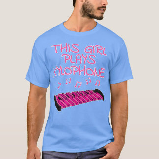 Dieses Mädchen spielt Xylophone Female Xylophonist T-Shirt