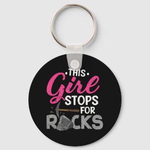 Dieses Mädchen stürzt sich für Rocks Rock Collecto Schlüsselanhänger