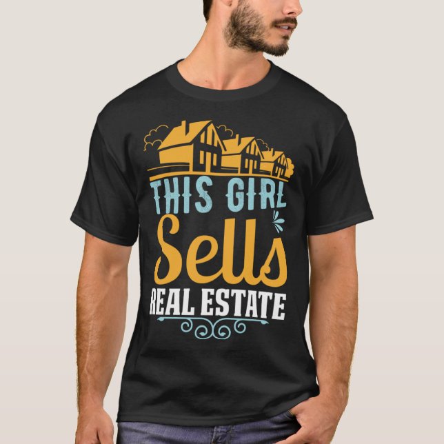 Dieses Mädchen verkauft echtes Anwesen Realtor T-Shirt (Vorderseite)