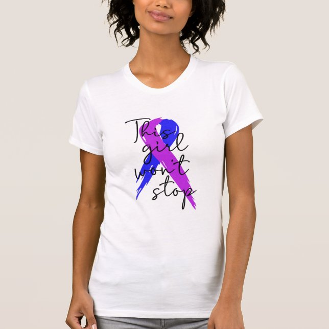 Dieses Mädchen wird nicht aufhören, rheumatoid T-Shirt (Vorderseite)