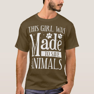 Dieses Mädchen wurde gemacht, um Tiere tierärztlic T-Shirt