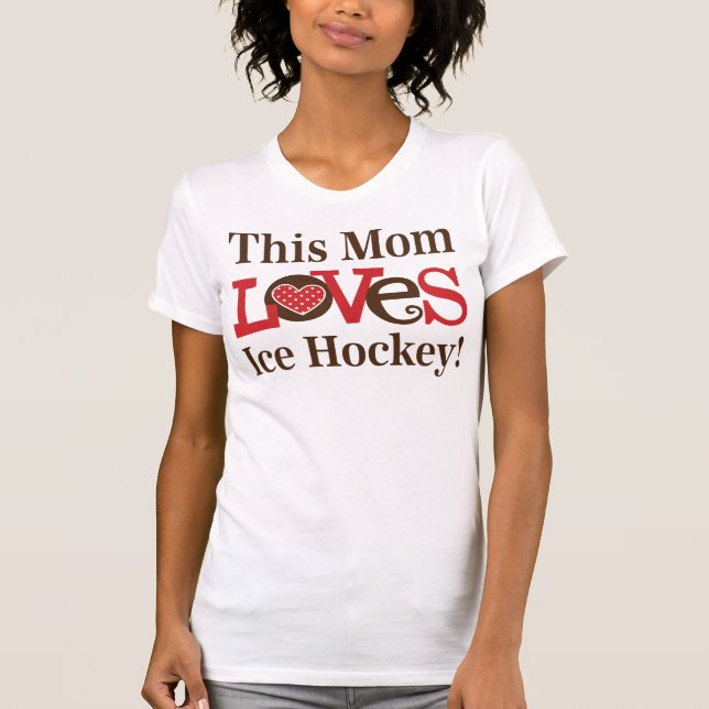 Dieses Mama-Liebe-Eis-Hockey T-Shirt (Vorderseite)