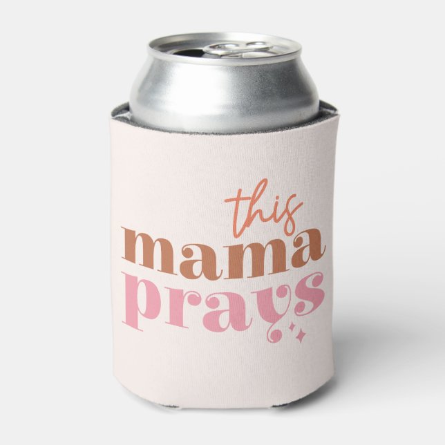 Dieses Mama Prays - rustikales Boho Design Dosenkühler (Kanne Vorderseite)