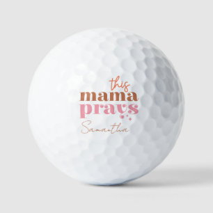 Dieses Mama Prays - rustikales Boho Design Golfball