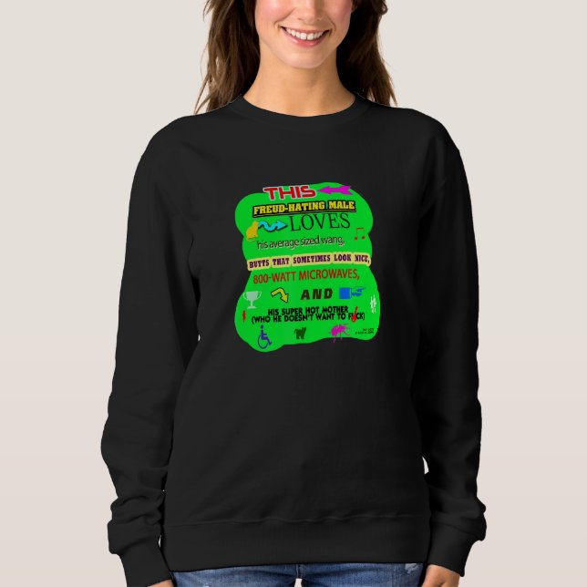 Dieses Männchen Lieben seine Wang-Hintern mikrowel Sweatshirt (Vorderseite)