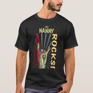Dieses Nanny Rocks Vintag Retro-Konzert 70er 80er T-Shirt
