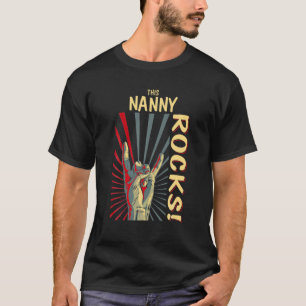 Dieses Nanny Rocks Vintag Retro-Konzert 70er 80er T-Shirt