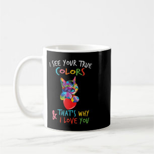 Dieses Niedliche Autismus-Bewusstsein Katzendesign Kaffeetasse
