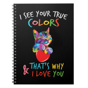 Dieses Niedliche Autismus-Bewusstsein Katzendesign Notizblock