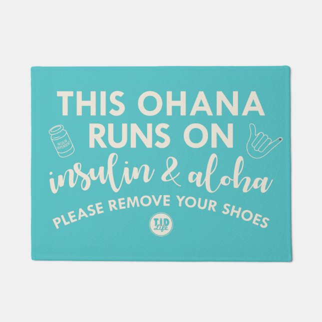 Dieses Ohana [Seafoam] Fußmatte (Vorderseite)