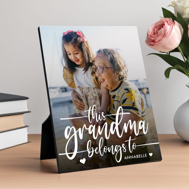 Dieses Oma gehört | Muttertag Fotoplatte (Von Creator hochgeladen)