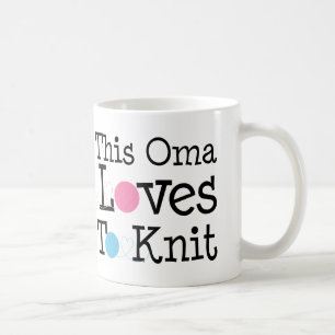 Dieses Oma Lieben zum Strick-Geschenk Kaffeetasse