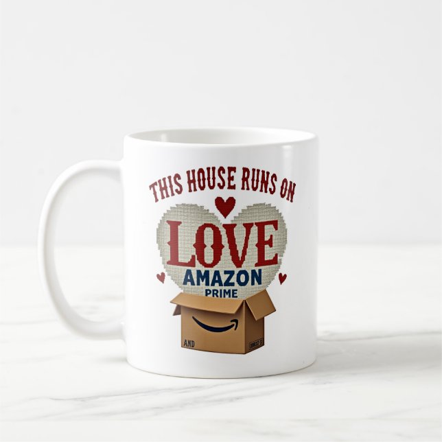 Dieses Parlament spielt mit Liebe und Amazon Prime Kaffeetasse (Links)