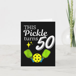 Dieses Pickle wird 50 Pickleball 50. Geburtstag Karte