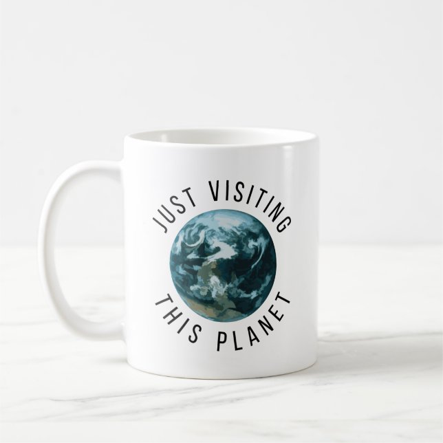 Dieses Planeten gerade besuchen Kaffeetasse (Links)