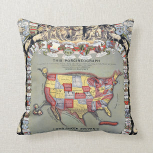 DIESES PORCINEOGRAPH, c1876 Kissen