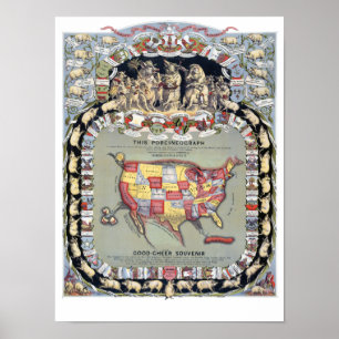 DIESES PORCINEOGRAPH, c1876 Poster