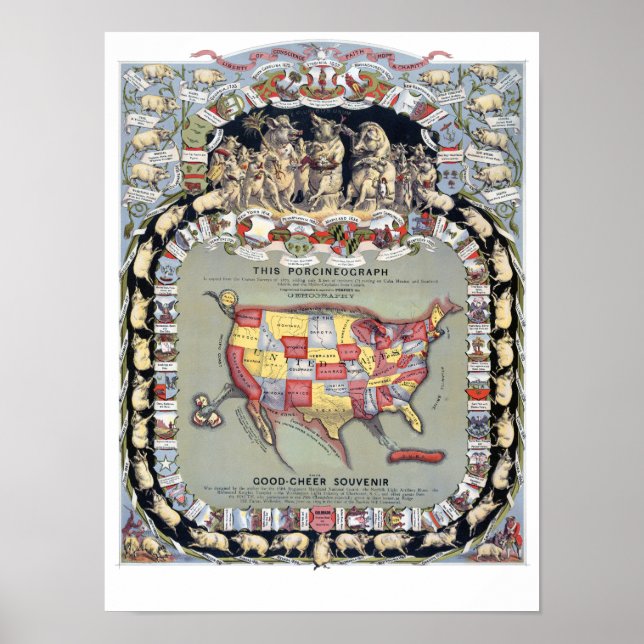 DIESES PORCINEOGRAPH, c1876 Poster (Vorne)