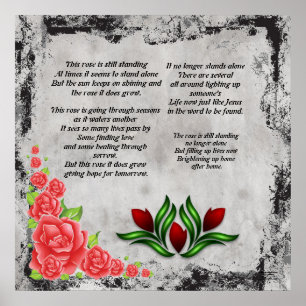 Dieses Rose Poetisches Poster