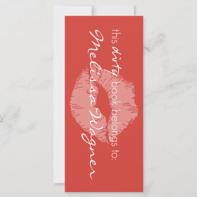 Dieses schmutzige Buch gehört zu Bookmarker (Vorderseite)