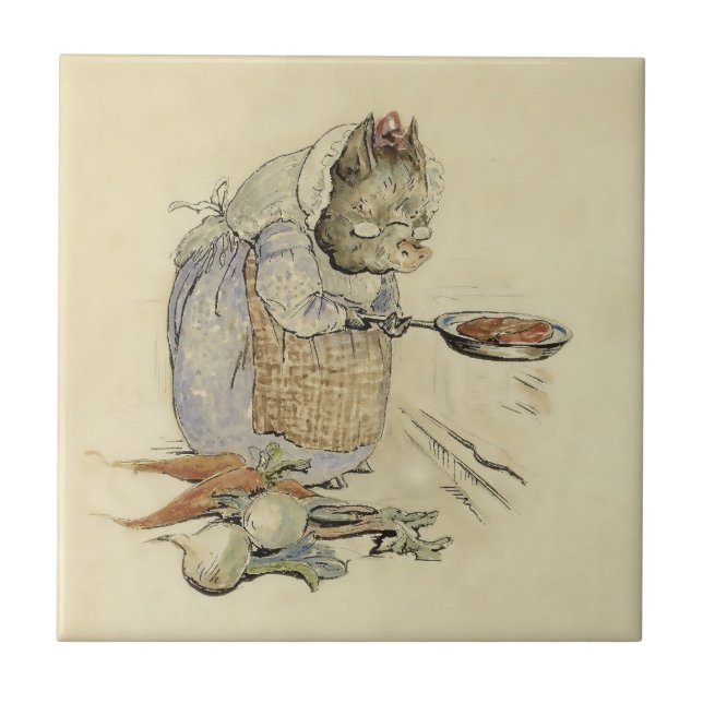 Dieses Schwein hatte Fleisch von Beatrix Potter Fliese (Vorderseite)