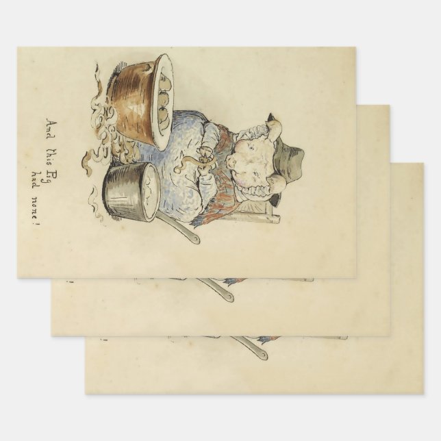 Dieses Schwein hatte keines von Beatrix Potter Geschenkpapier Set (Set)