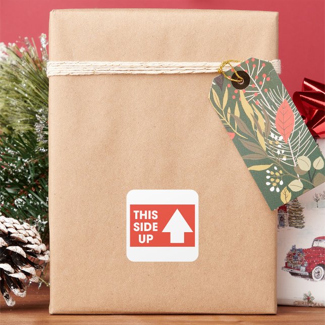 Dieses seitliche Zeichen Quadratischer Aufkleber (Von Creator hochgeladen)