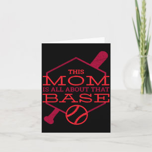 Dieses Shirt Baseball-Mama Alles über Base Karte