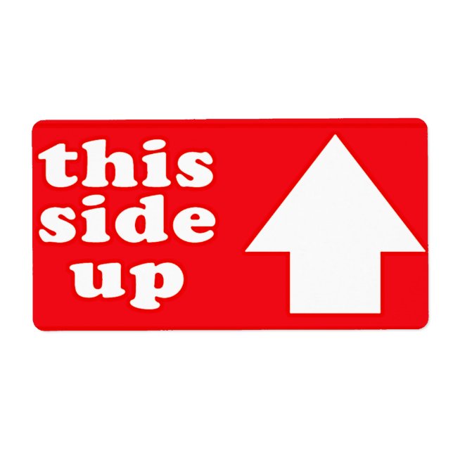 Dieses Side-Up-Etikett (Vorne)