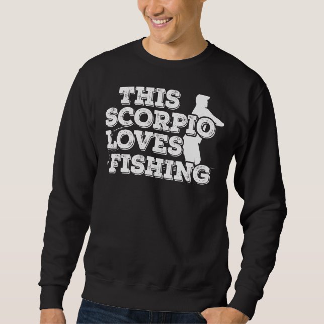 Dieses Skorpio Lieben Fischen Sweatshirt (Vorderseite)
