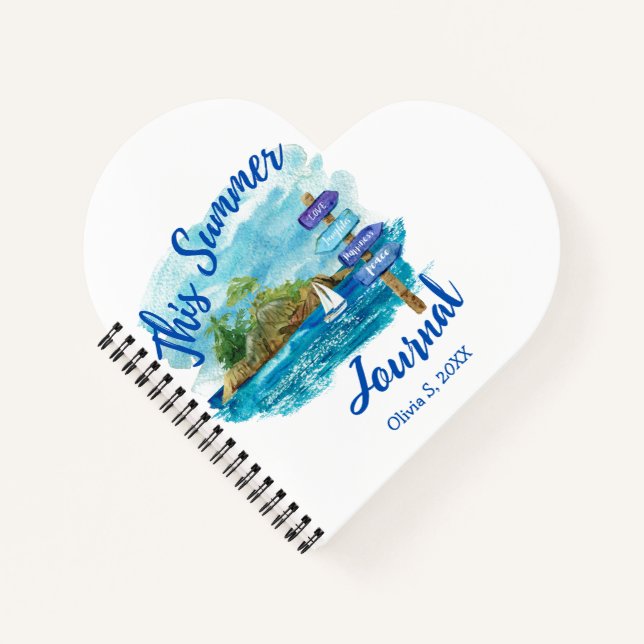 Dieses Sommer-Journal Notizbuch (Vorderseite)