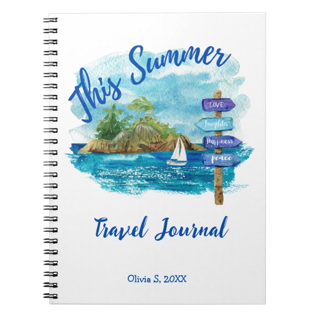 Dieses Sommerreisejournal Notizblock (Vorderseite)