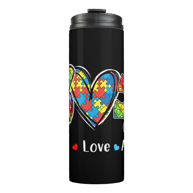 Dieses Tee mit Stille, Herzform und Pop Thermosbecher (Vorderseite)