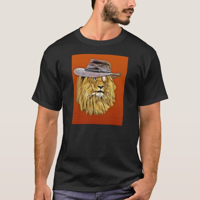 Dieses Tee raucht' - lustiger Cowboy Lion art (Vorderseite)