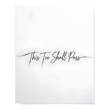Dieses Too Shall Pass Motivationsposter