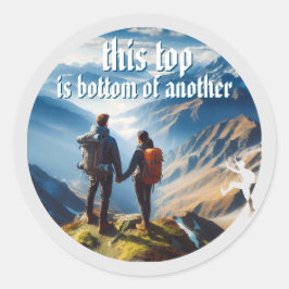 Dieses Top Runder Aufkleber