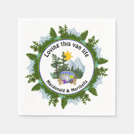 DIESES VAN LIFE Personalisiertes CARAVAN-Camping L Serviette