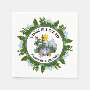 DIESES VAN LIFE Personalisiertes CARAVAN-Camping L Serviette