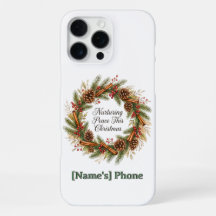 Dieses Weihnachten Frieden Nähren Pinecone Zimt